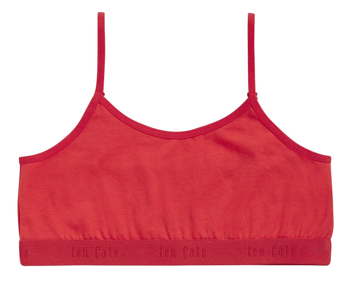 Meisjes Organic Cotton Stretch Top Rood