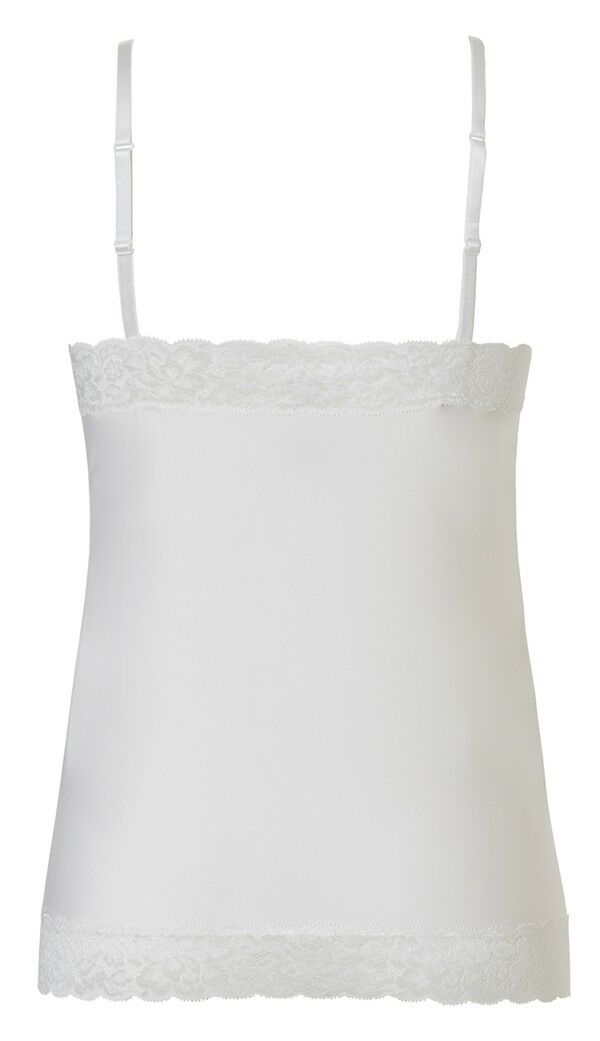 Dames Secrets Spaghetti Lace Top Off White