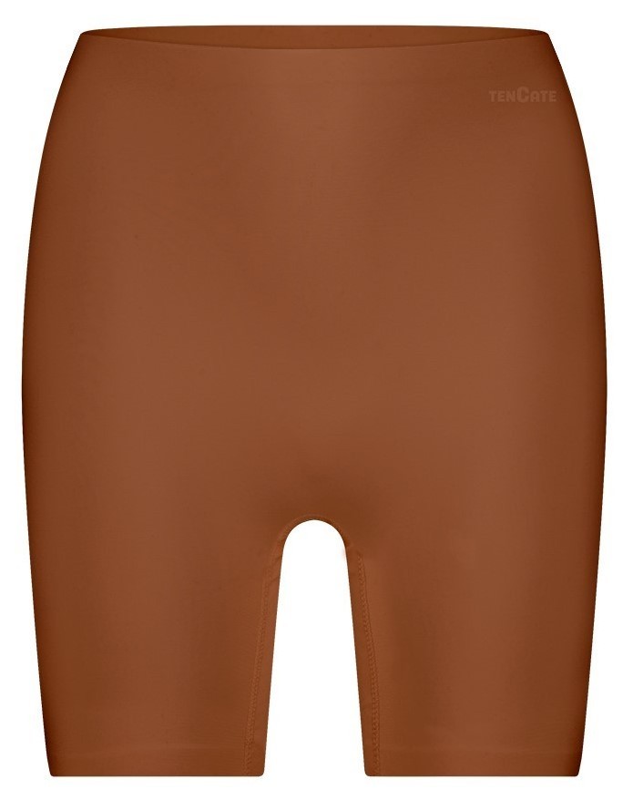 Dames Secrets high waist long shorts Pecan