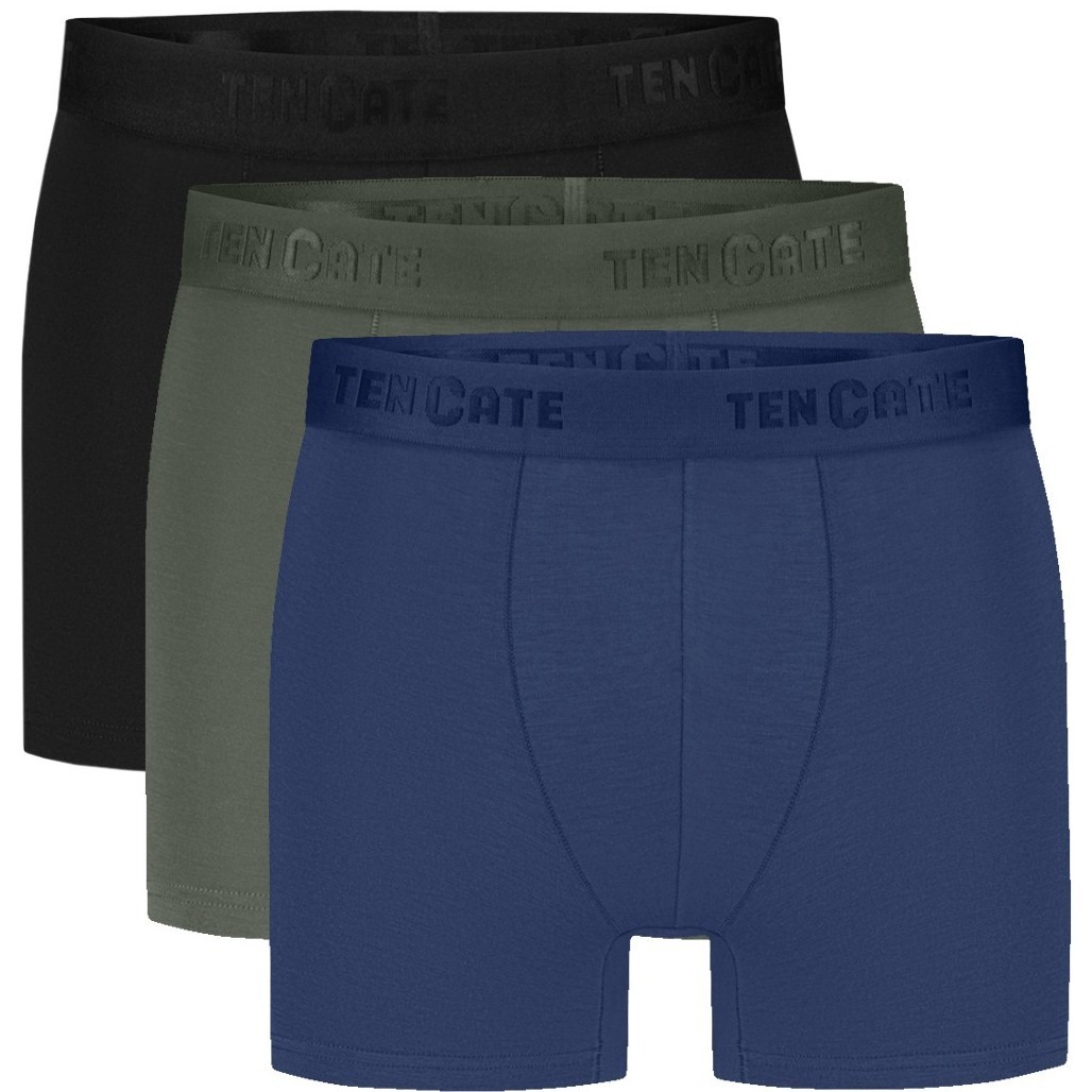 Basics Heren Modal Boxershort 3-Pack Zwart/Groen/Blauw