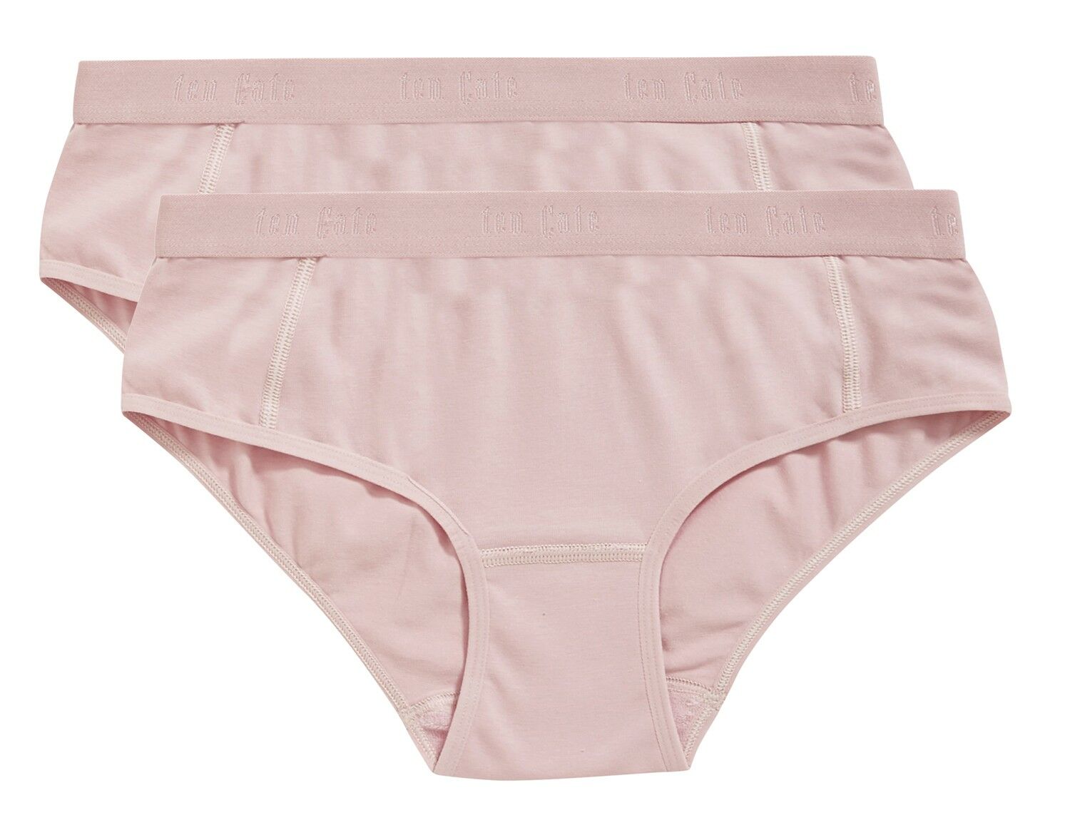 Meisjes Basics Organic Cotton Stretch 2-Pack Hipster Ash Pink