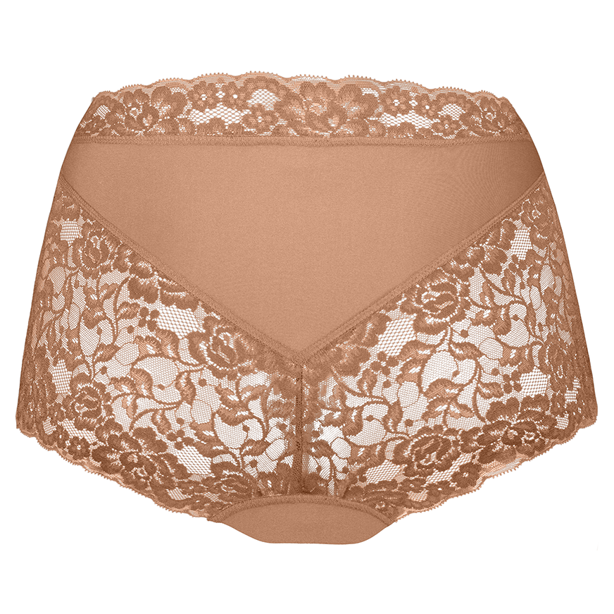 Dames Secrets Maxi Laceback Hazelnut