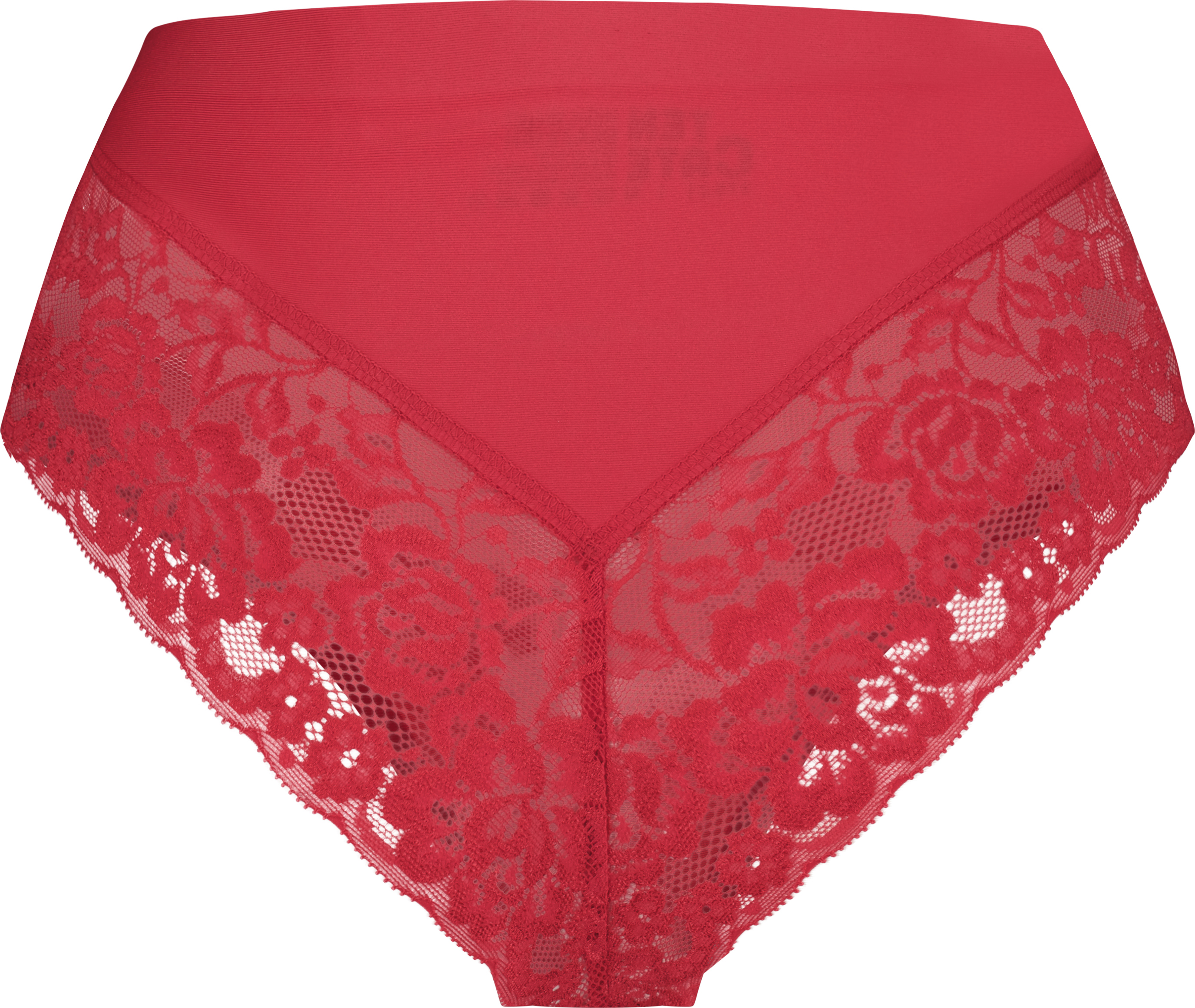 Dames Secrets High Waist Brazilian Red