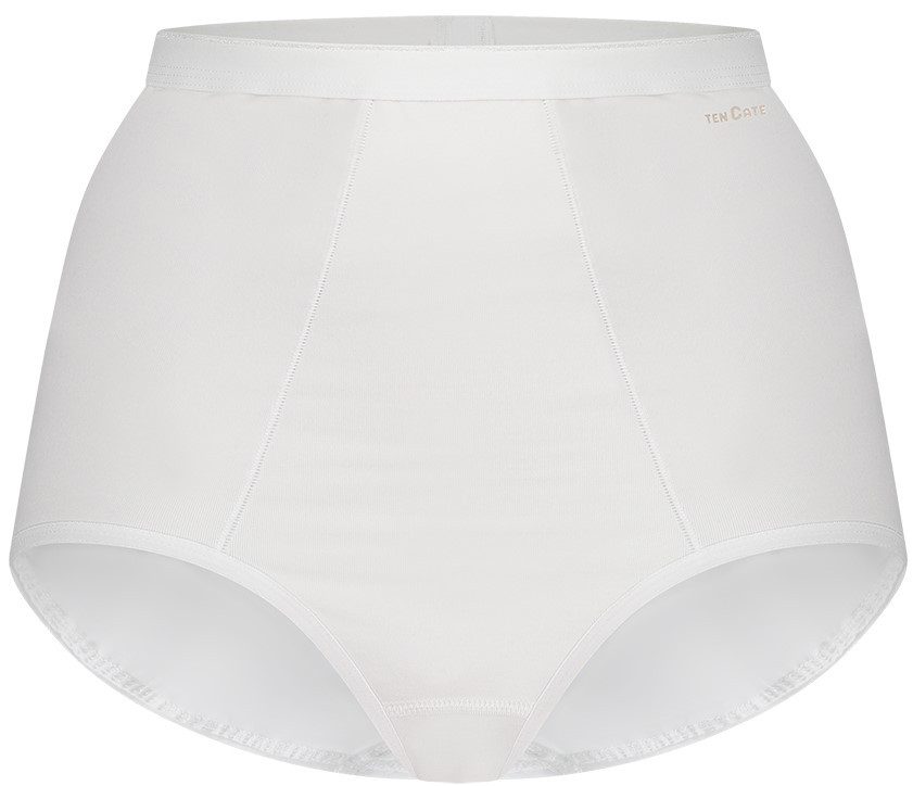 Basics Organic Cotton Stretch Dames High Waist Shape Wit