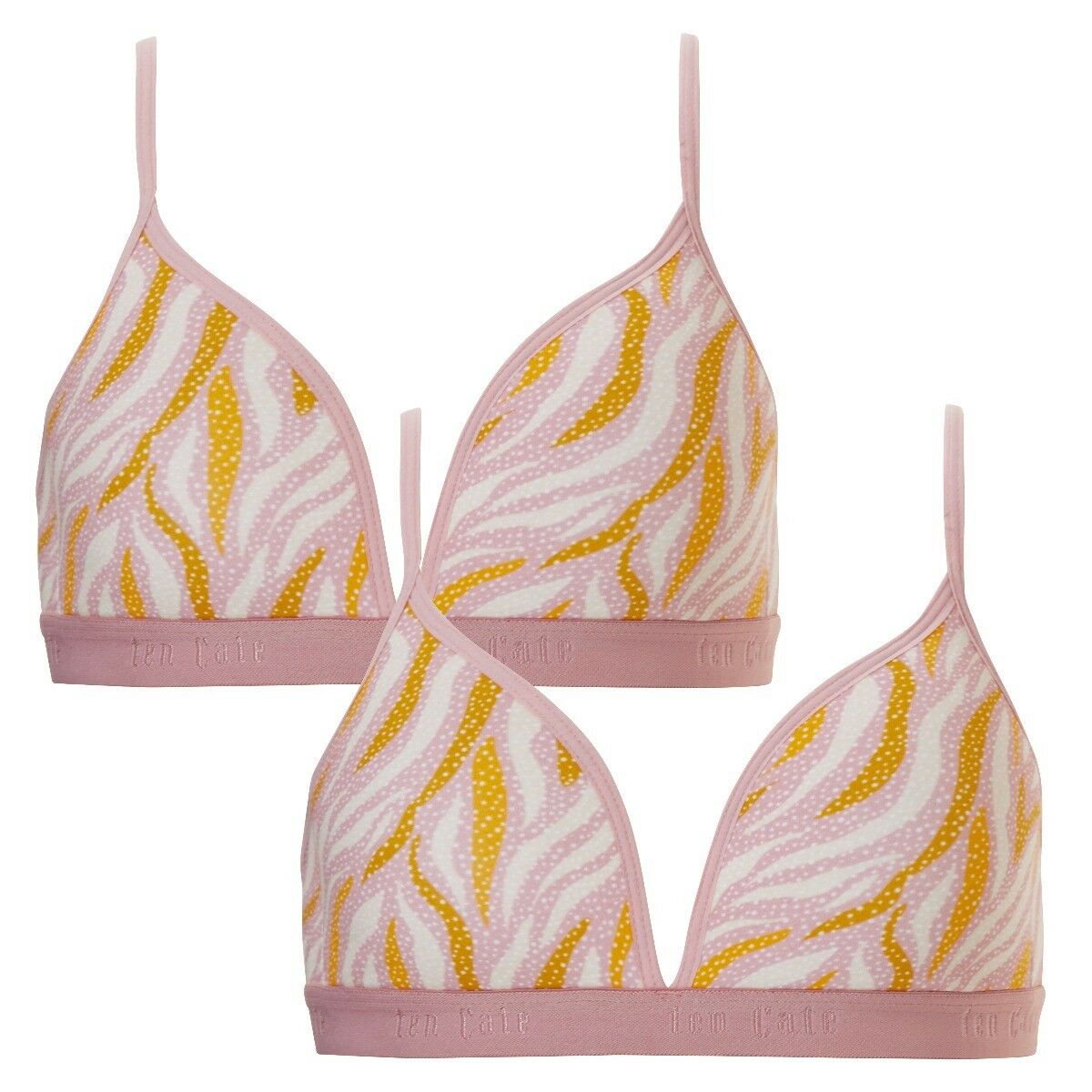 Meisjes Cotton Stretch 2-Pack BH Zebra