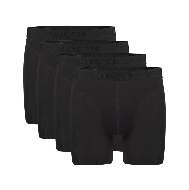 Heren Basics men long shorts 4 pack Black