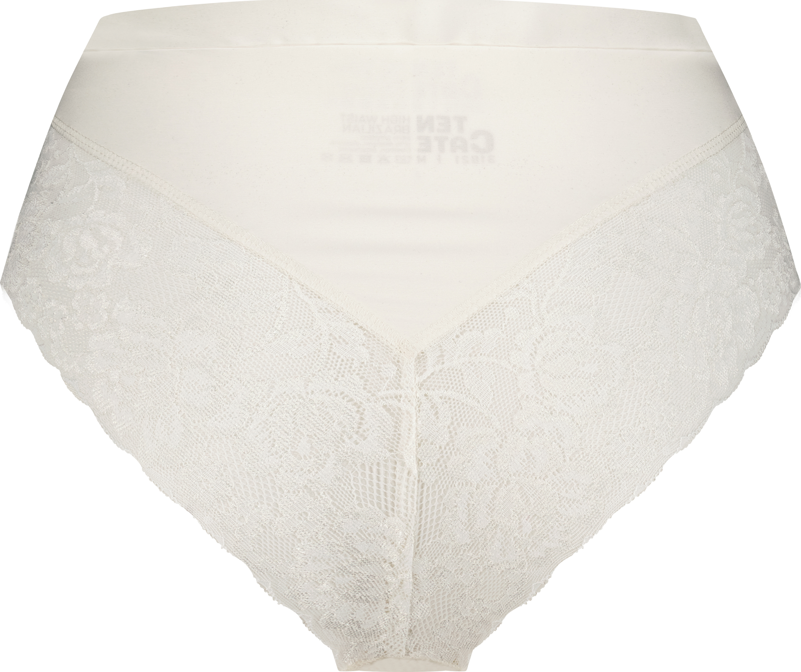 Dames Secrets High Waist Brazilian Off White