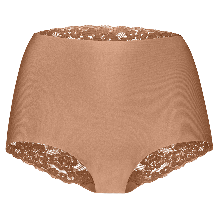 Dames Secrets Maxi Laceback Hazelnut