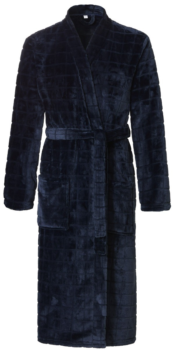 Heren Goodz Fleece Badjas Dress Blues