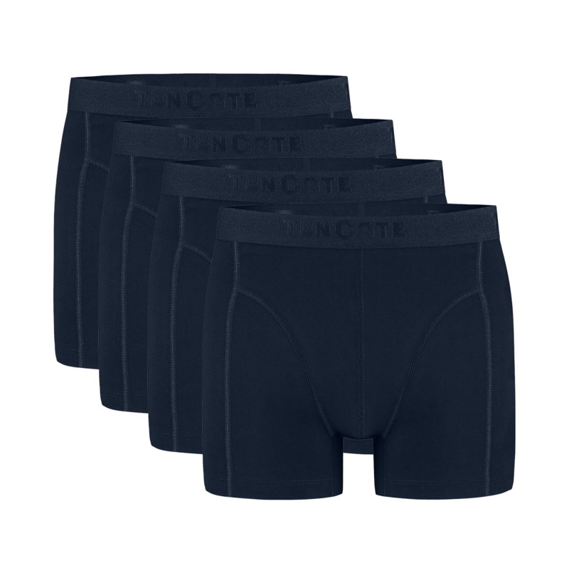 Basics Bamboo Viscose Heren Shorts 4-Pack Navy