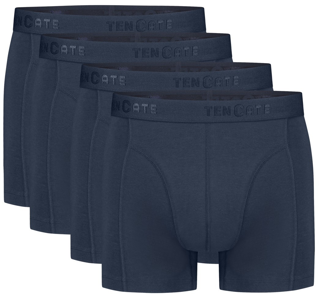 Basics Organic Cotton Stretch Heren Shorts 4-Pack Donkerblauw Basics Organic Cotton Stretch Heren Shorts 4-Pack Donkerblauw