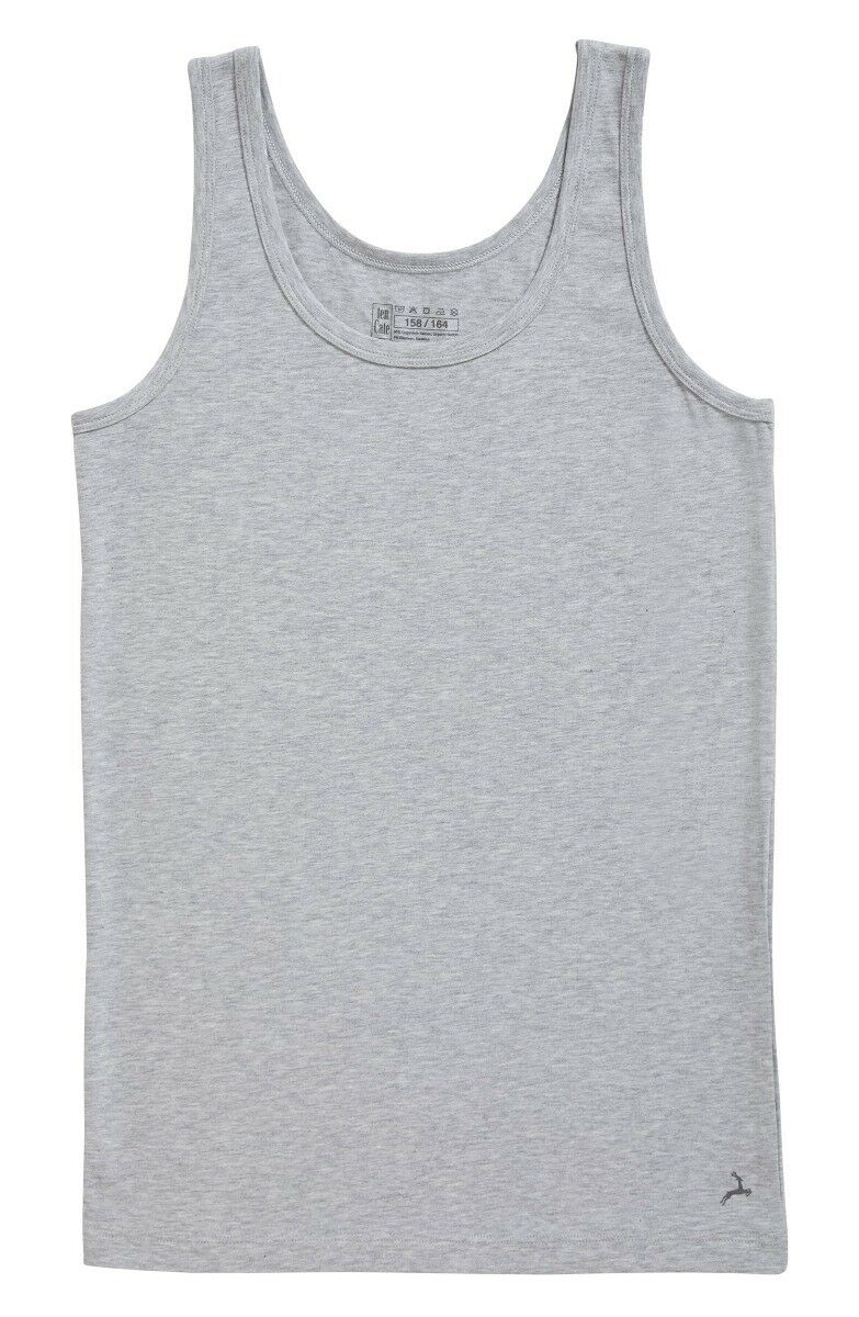 Basics Organic Cotton Stretch Jongens Hemd Light Grey Melee