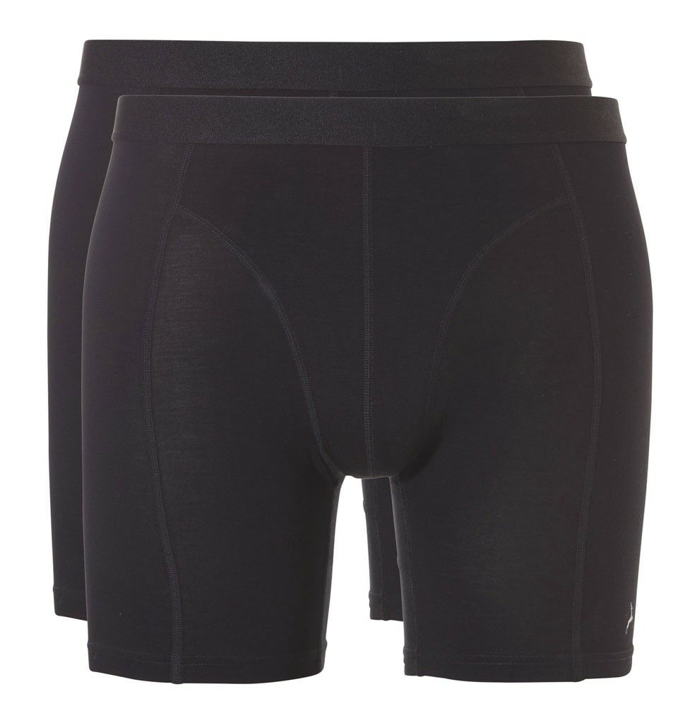 Heren Basics Bamboo Viscose 2-Pack Short Long Zwart