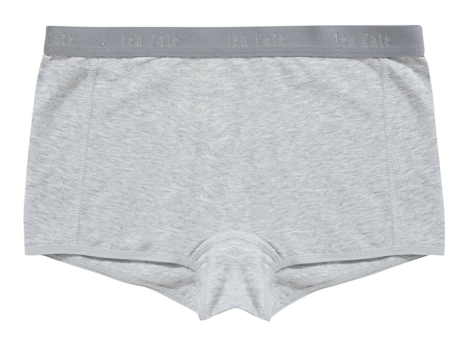 Meisjes Basics Organic Cotton Stretch 2-Pack Short Light Grey Melee