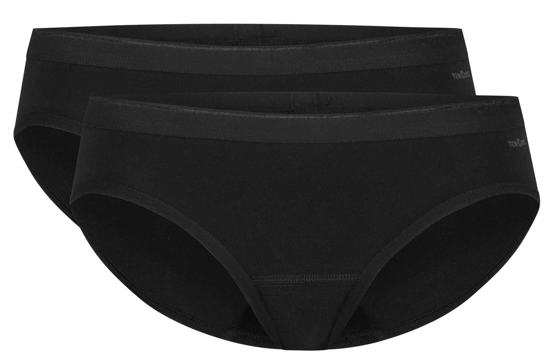 Dames Basics 2-Pack Bikini Zwart