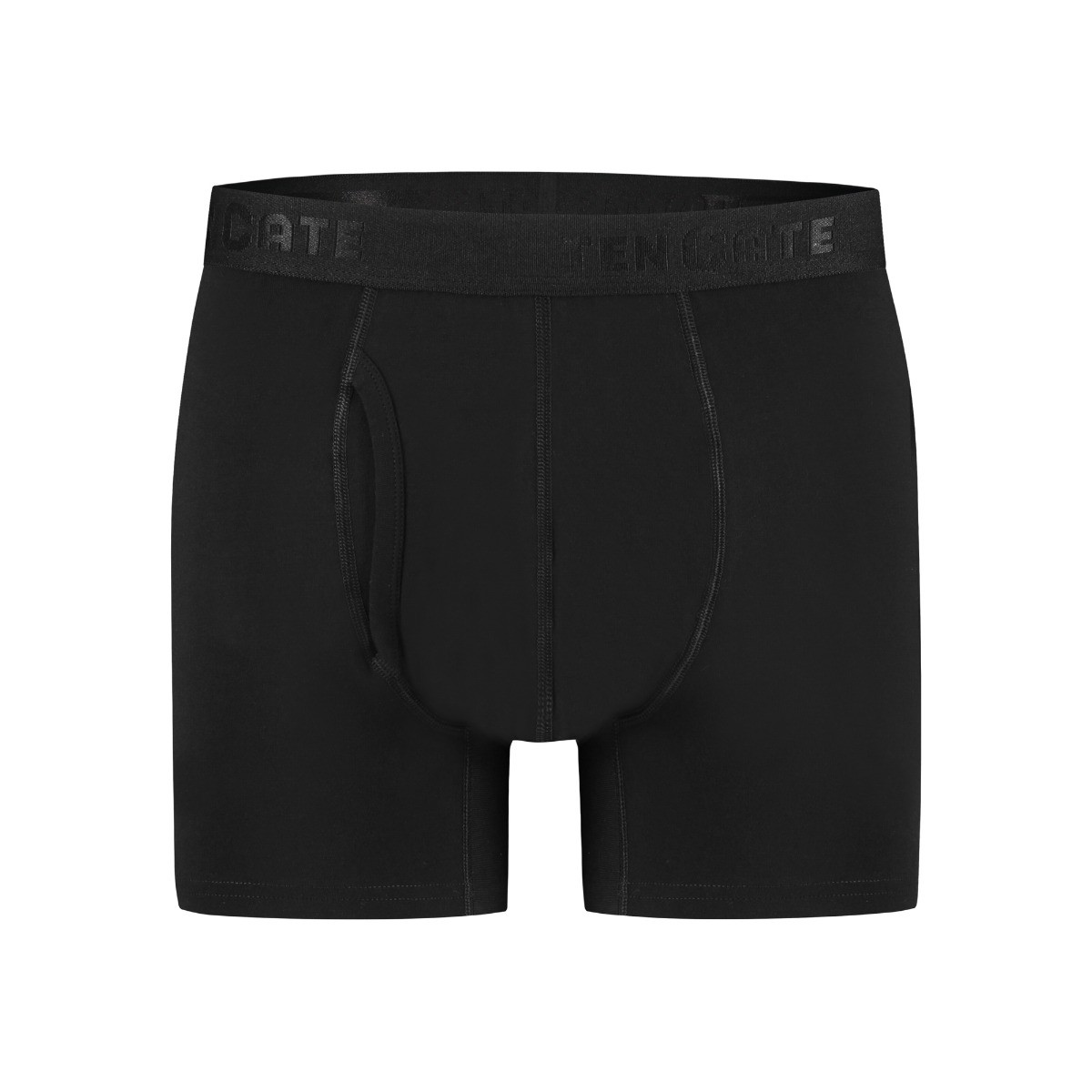 Heren Basics Organic Cotton Stretch 2-Pack Boxershort Zwart