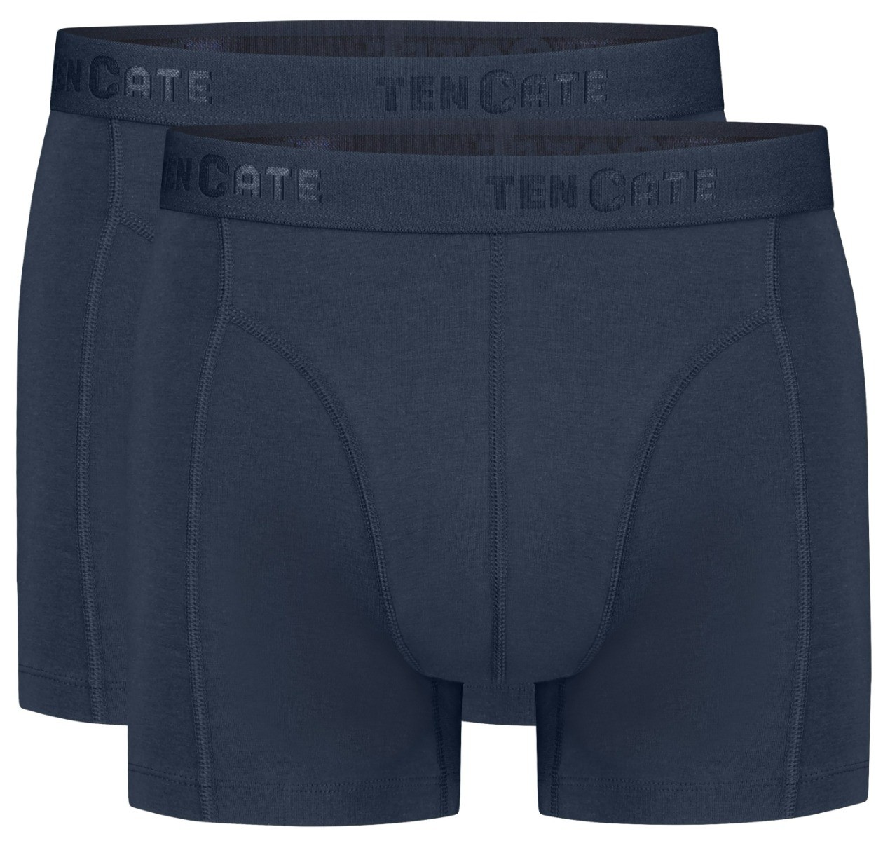 Basics Organic Cotton Stretch Heren Shorts 2-Pack Donkerblauw