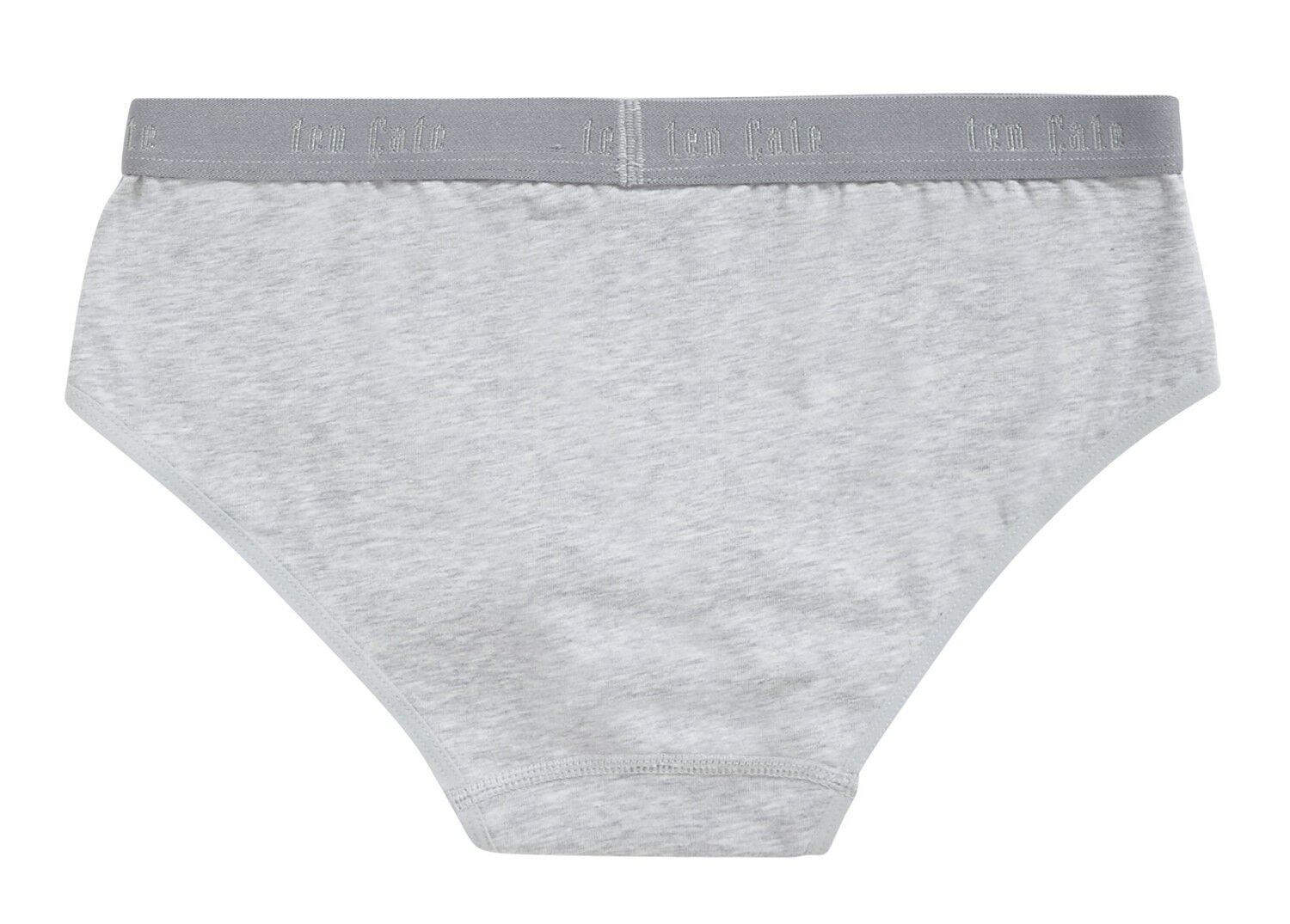 Basics Organic Cotton Stretch Meisjes Hipster 2-Pack Light Grey Melee