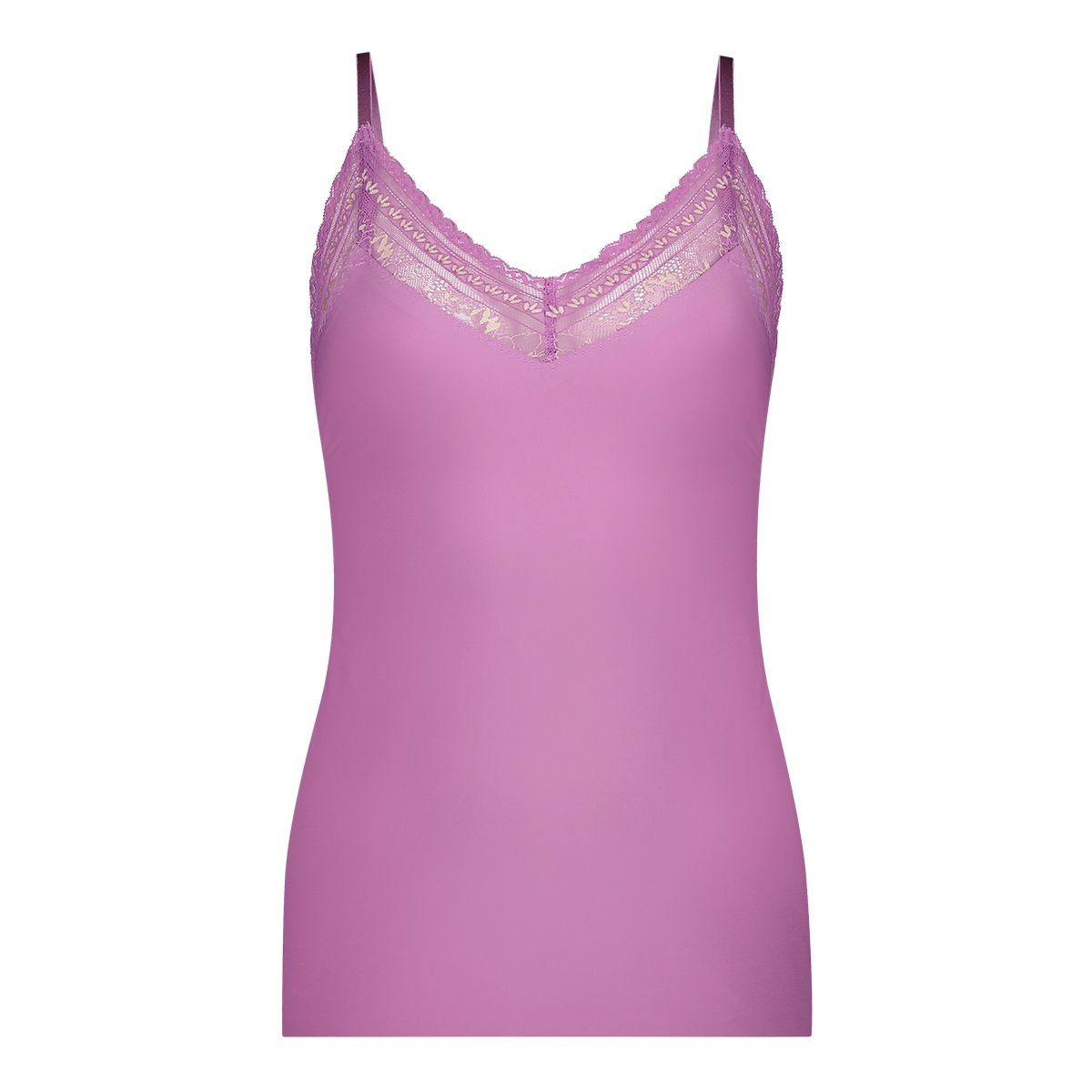 Dames Secrets Spaghetti Top Lace Mulberry