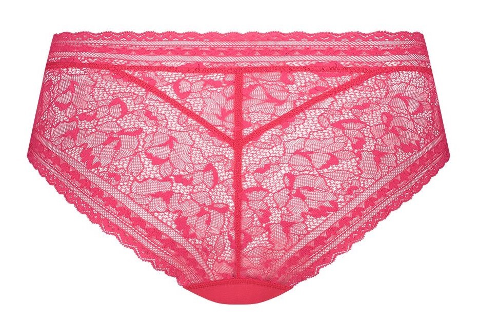 Dames Hipster Lace Rasberry