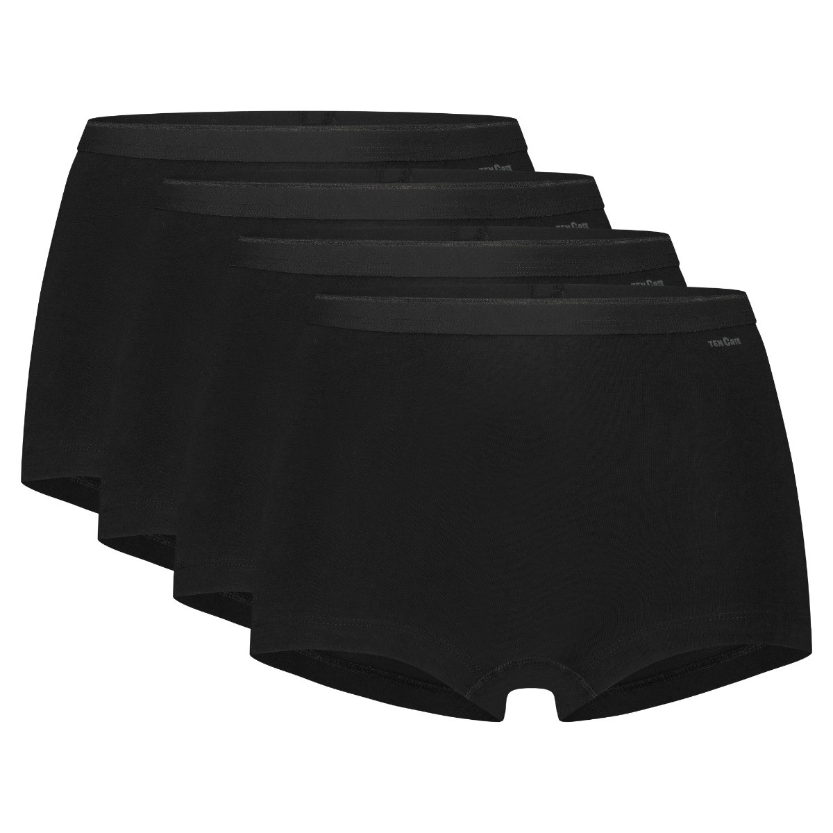 Dames Basics 4Pack Short Zwart