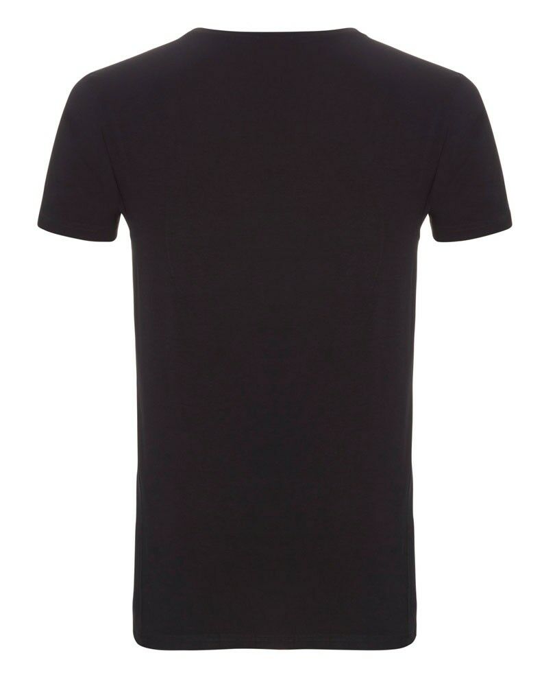 Basics Bamboo Viscose Heren T-Shirt Zwart