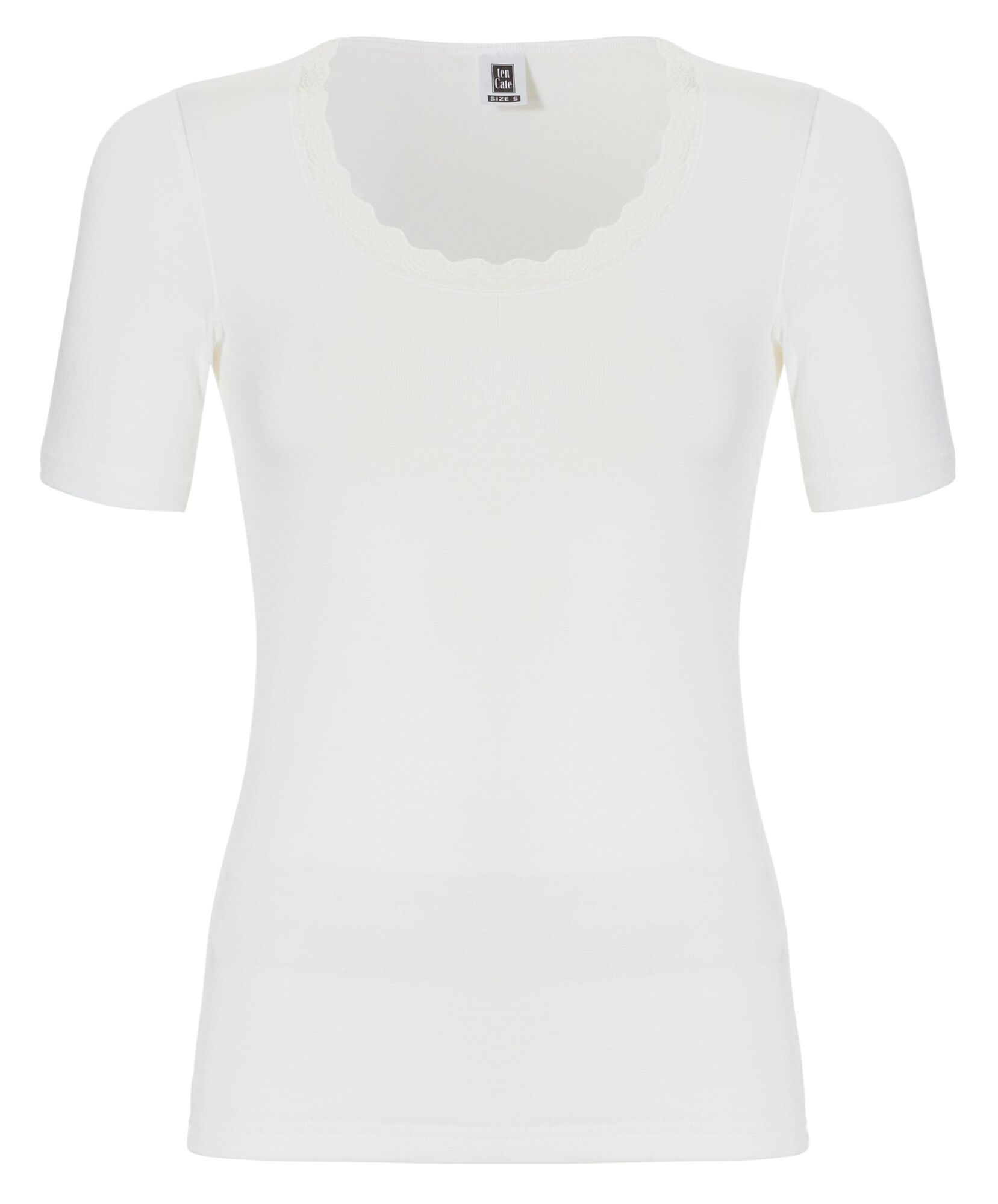 Thermo Viloft Dames Lace T-shirt Snow White