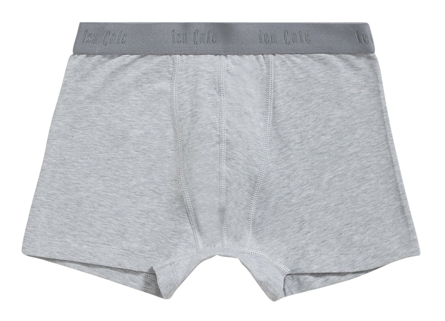Jongens Basics Organic Cotton Stretch 2-Pack Shorts Light Grey Melee
