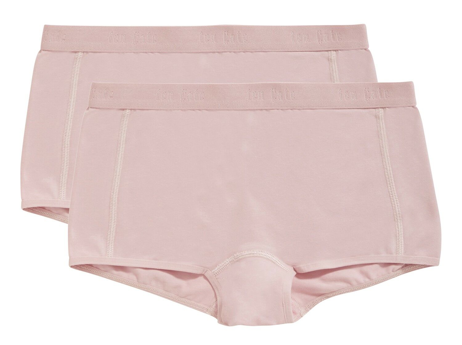 Meisjes Organic Cotton Stretch 2-Pack Short Ash Pink
