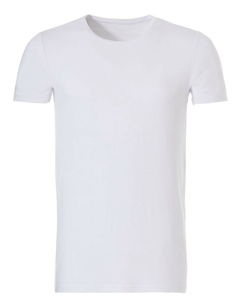 Basics Bamboo Viscose Heren T-Shirt Wit