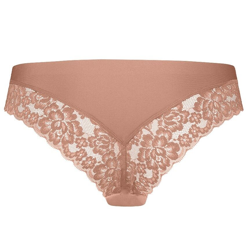 Dames Secrets Lace Brazilian Pink Nut