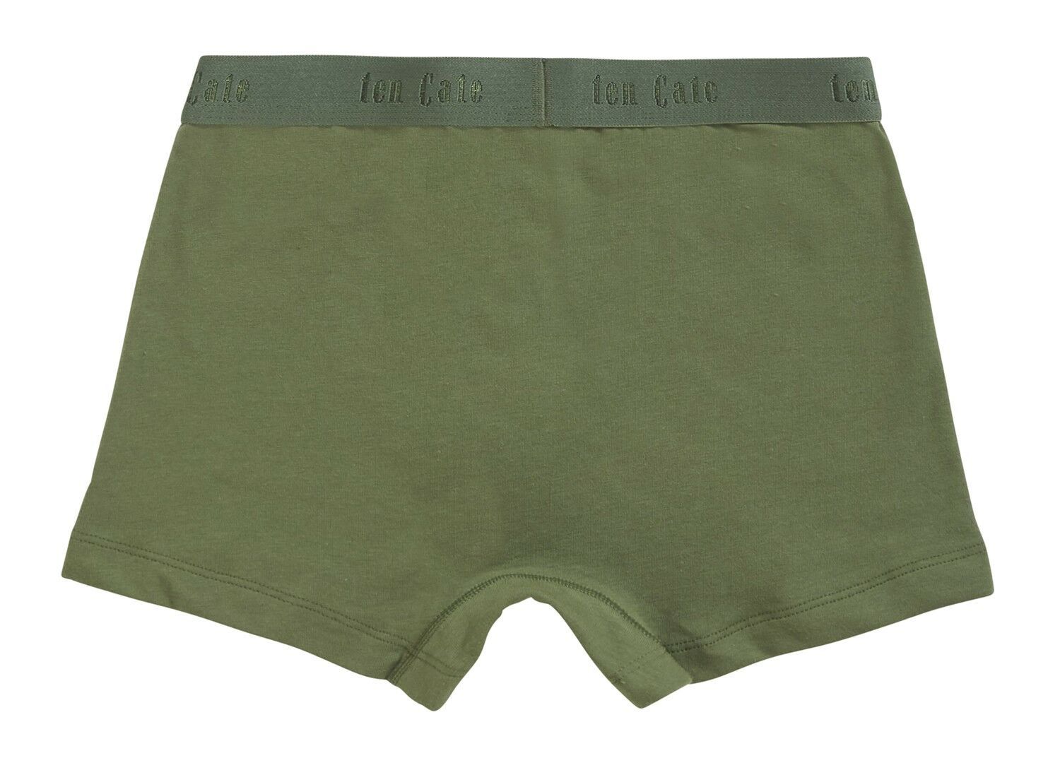 Jongens Basics Organic Cotton Stretch 2-Pack Shorts Army Green