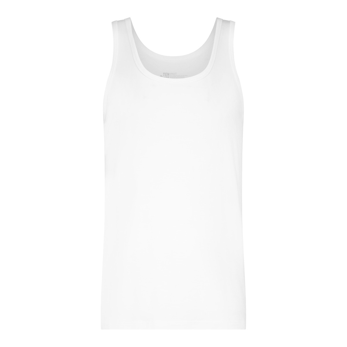 Basics Heren Modal Singlet Wit