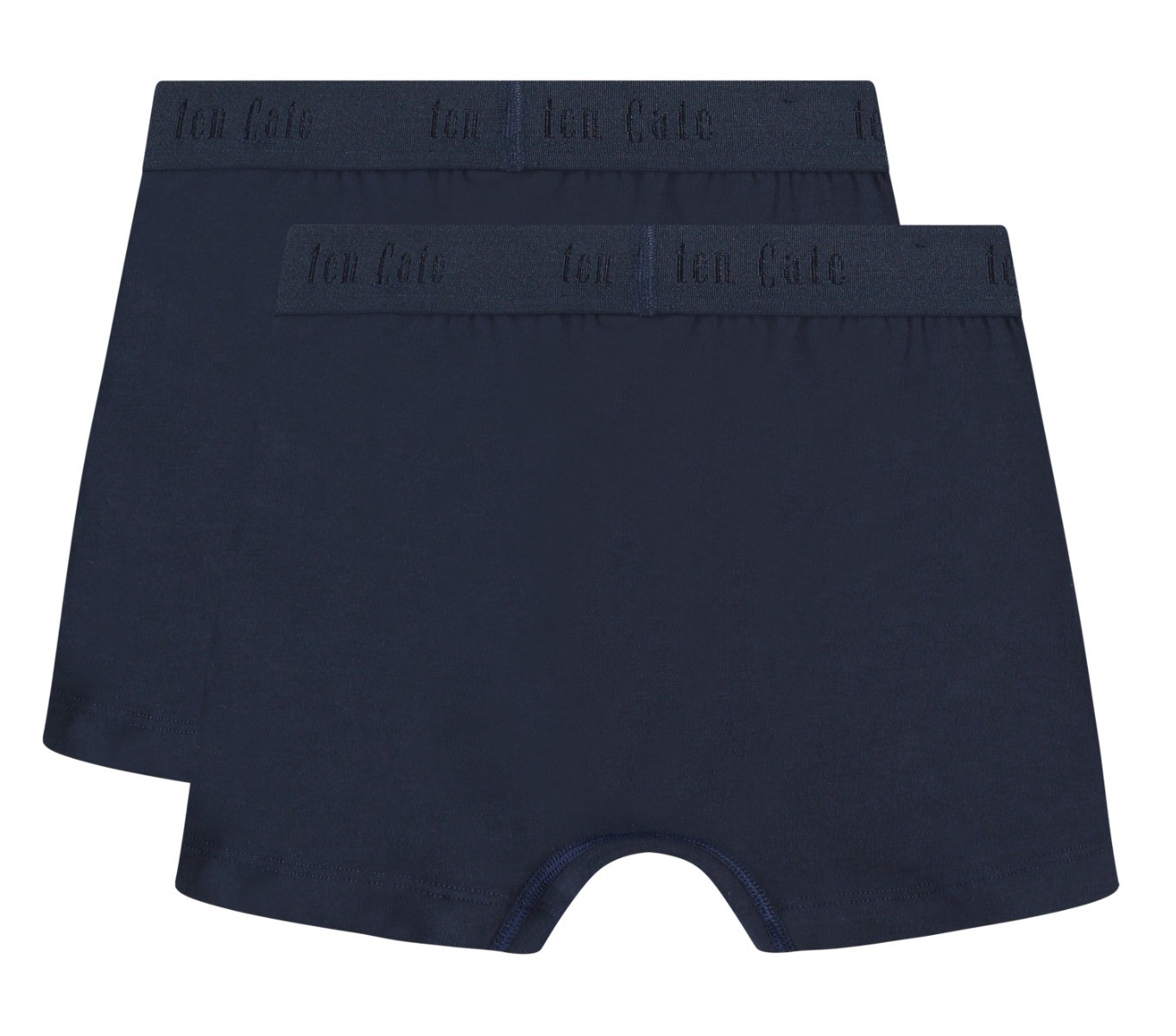 Jongens Basics Organic Cotton Stretch 2-Pack Shorts Donkerblauw