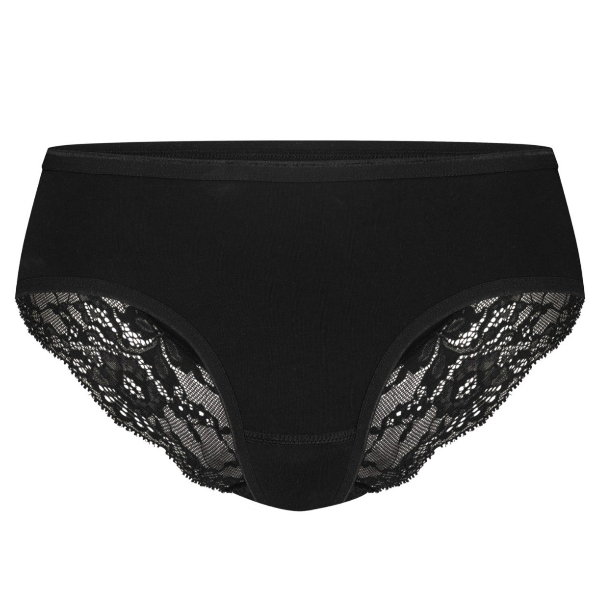 Dames Basics Lace Hipster Zwart