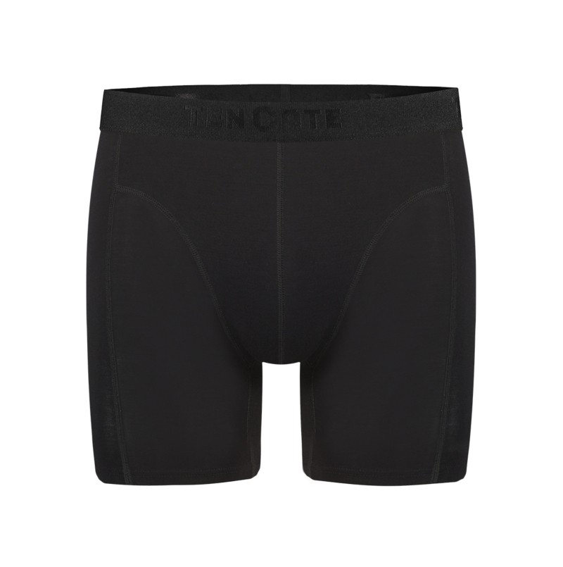 Heren Basics Bamboo Viscose men long shorts 4-pack Black