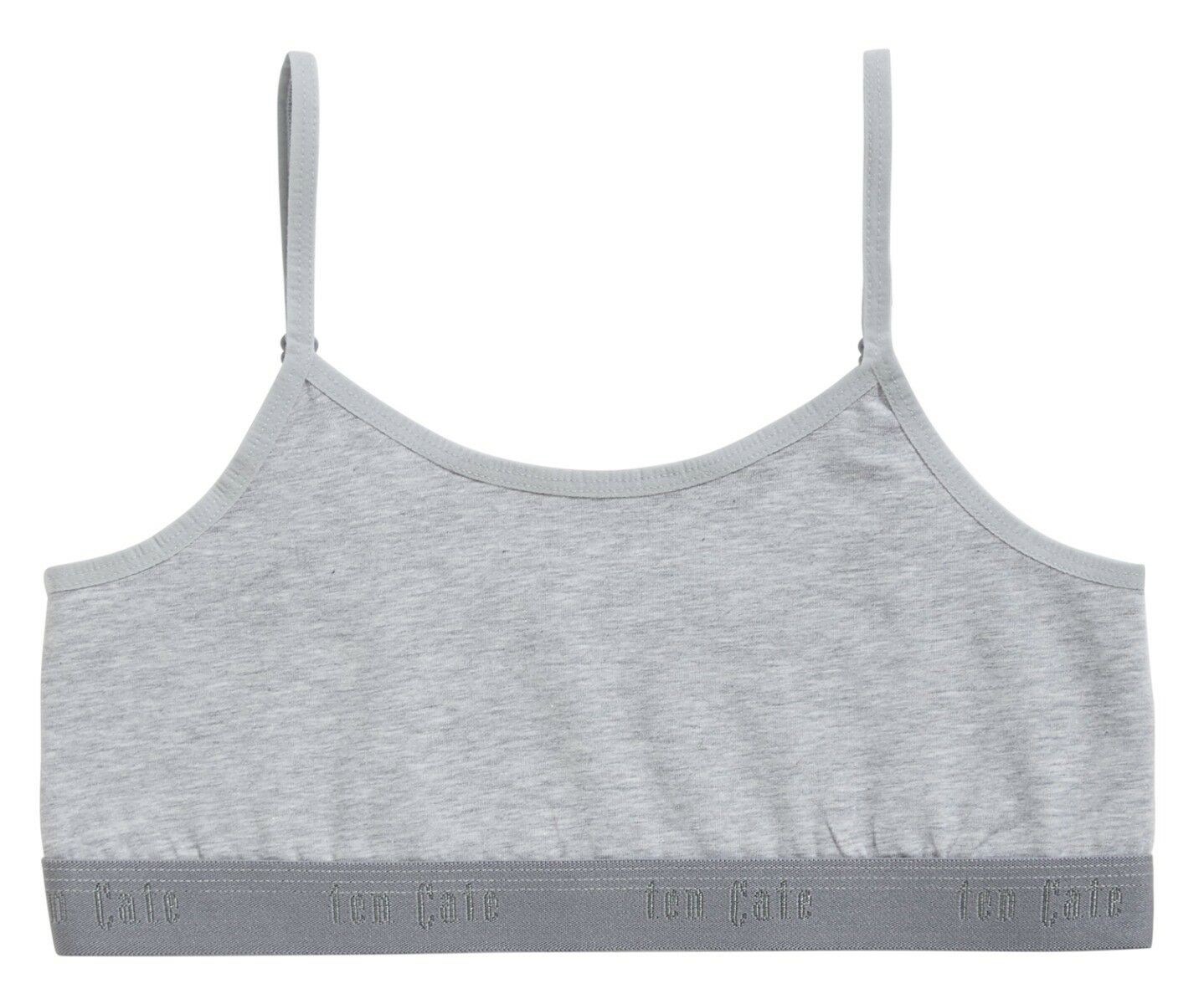 Meisjes Basics Organic Cotton Stretch Top Light Grey Melee