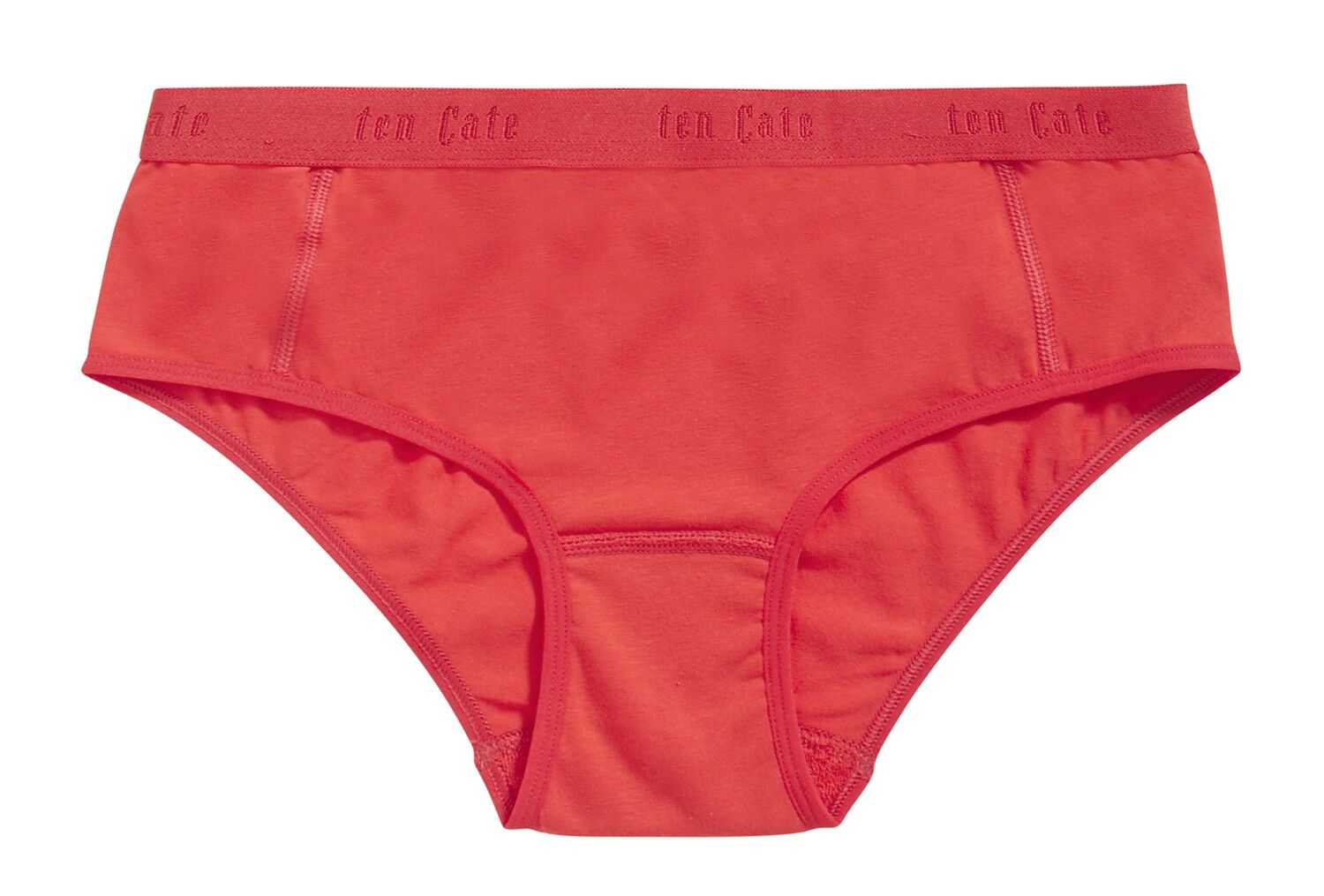 Basics Organic Cotton Stretch Meisjes Hipster 2-Pack Rood