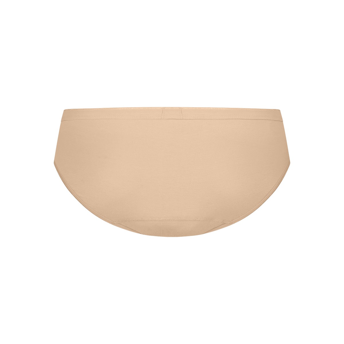 Basics Organic Cotton Stretch Dames Bikini 2-Pack Beige