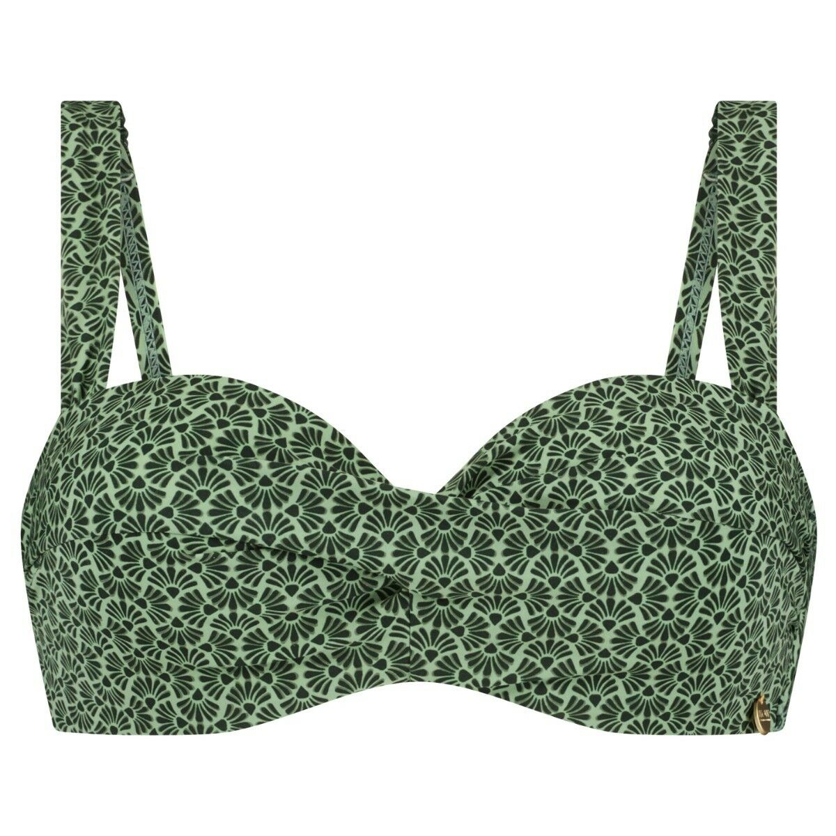 Beach TC WOW Dames Bikinitop Green Sunrise