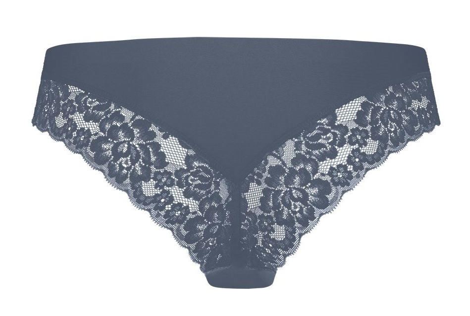 Secrets Dames Brazilian Met Kant Indigo Blue