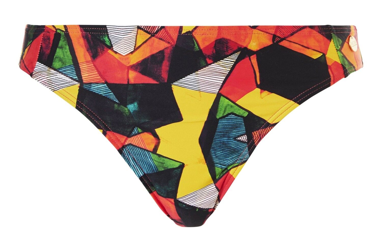 Beach TC WOW Dames Bikinislip Geel/Groen