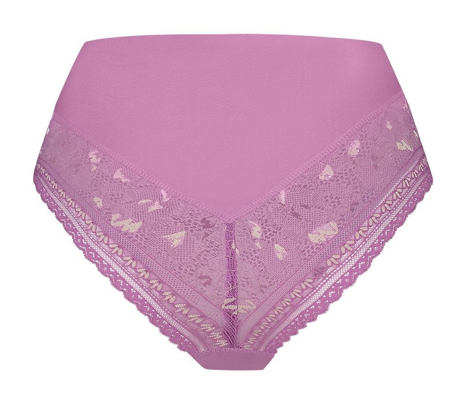 Dames Secrets High Waist Brazilian Lace Mulberry