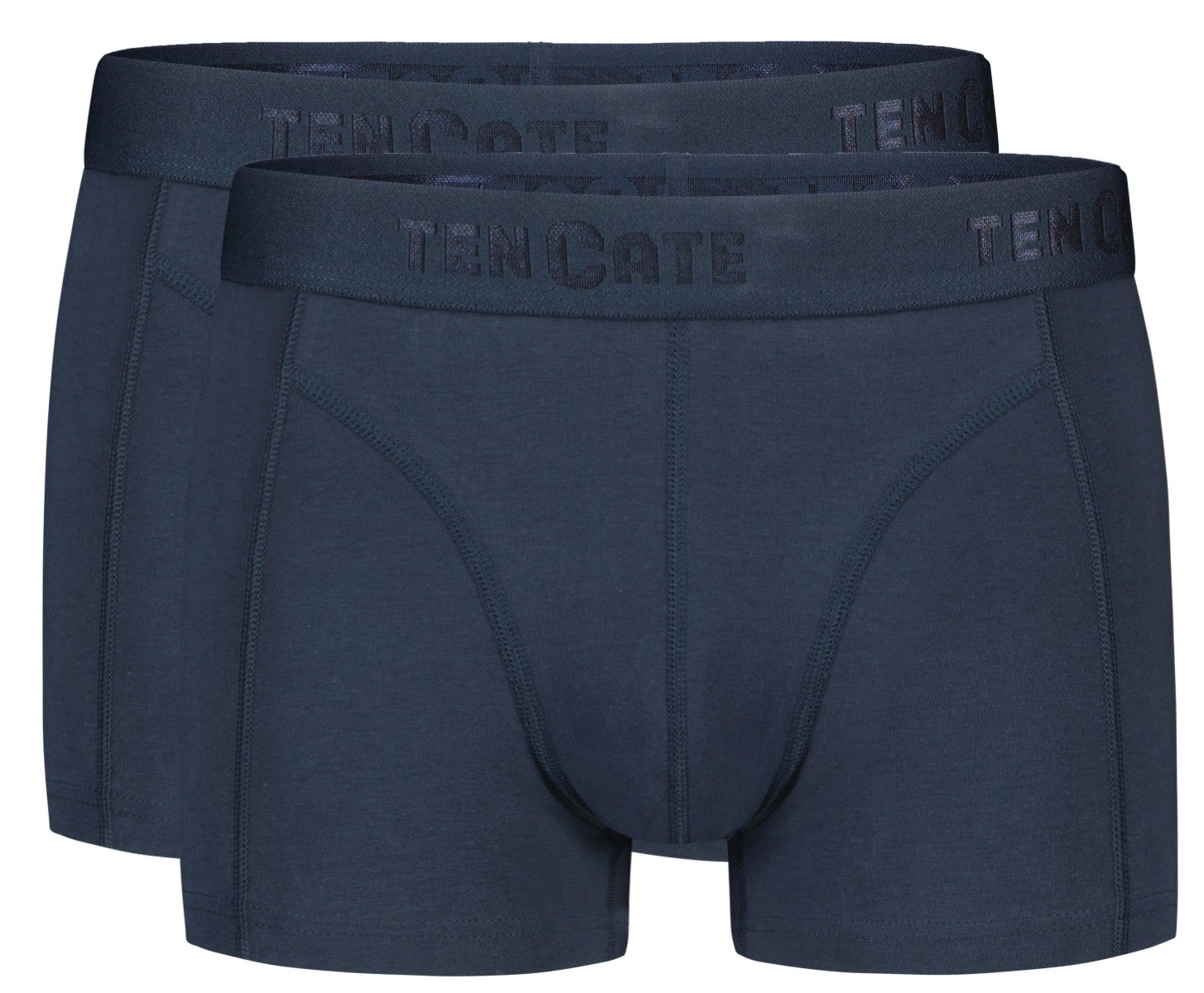 Basics Organic Cotton Stretch Heren Shorty 2-Pack Donkerblauw