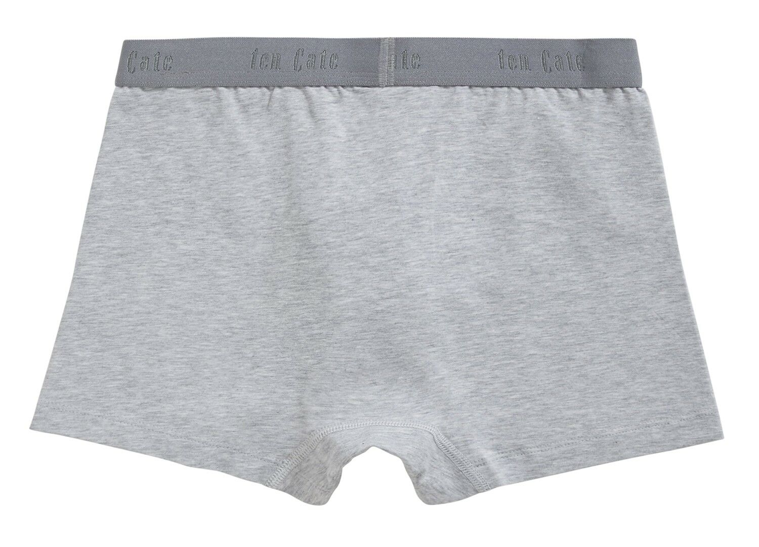 Jongens Basics Organic Cotton Stretch 2-Pack Shorts Light Grey Melee