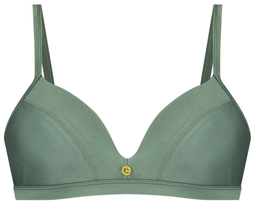 Dames Bikinitop Green Sparkle