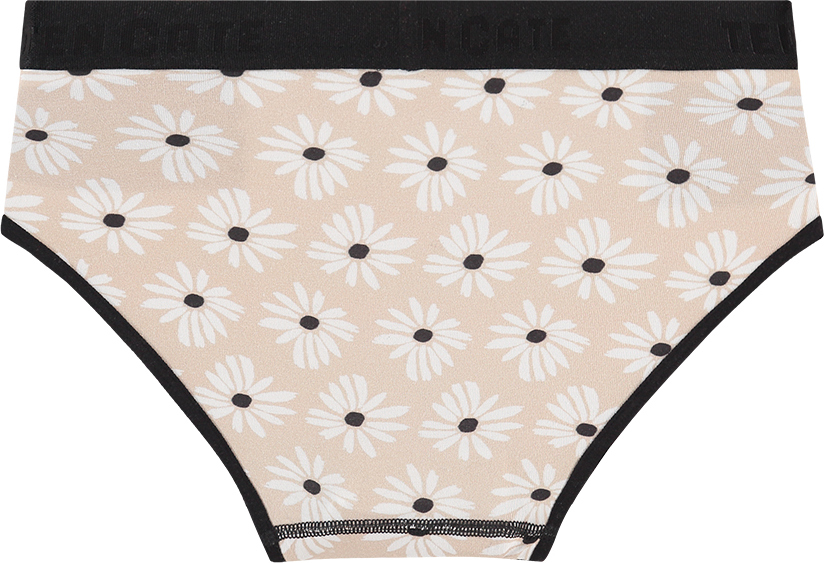 Meisjes Basics Organic Cotton Stretch 2-Pack Hipster Flowers