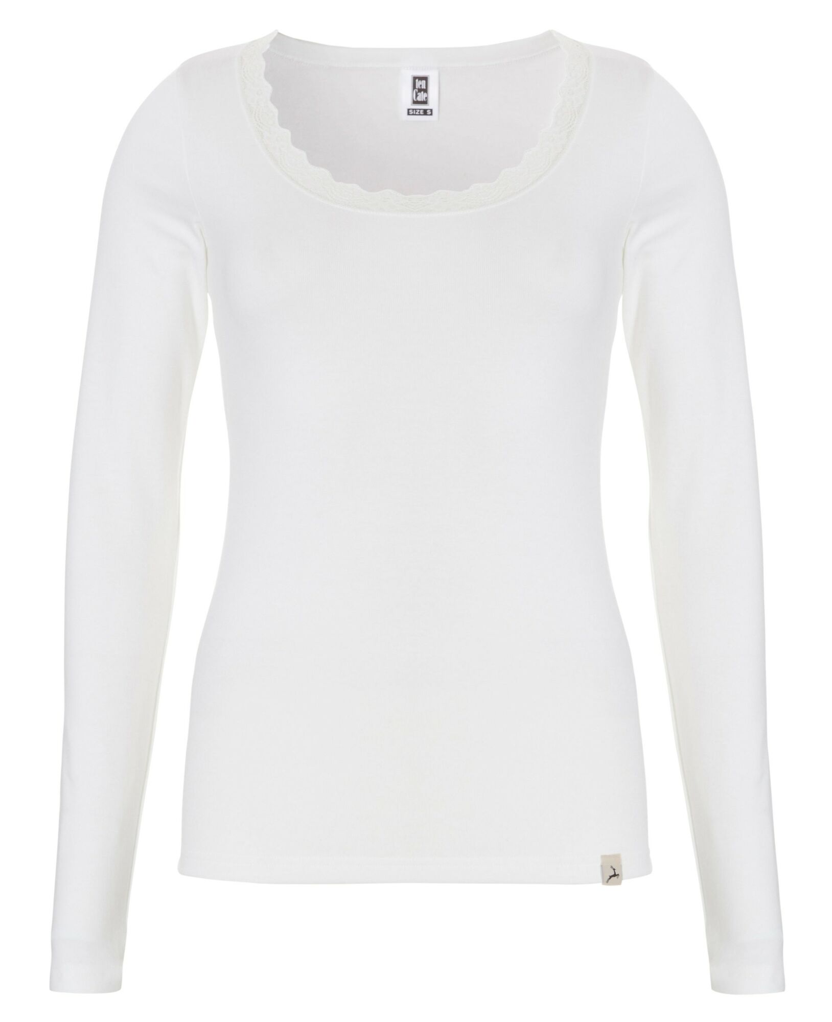 Dames Thermo Lace Longsleeve Snow White