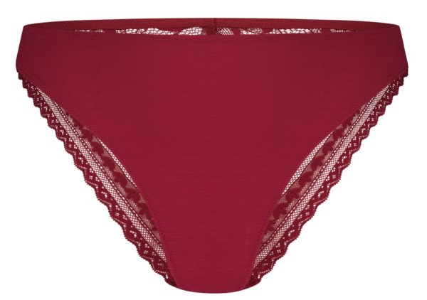 Dames Secrets Modal Slip Lace Beet Red