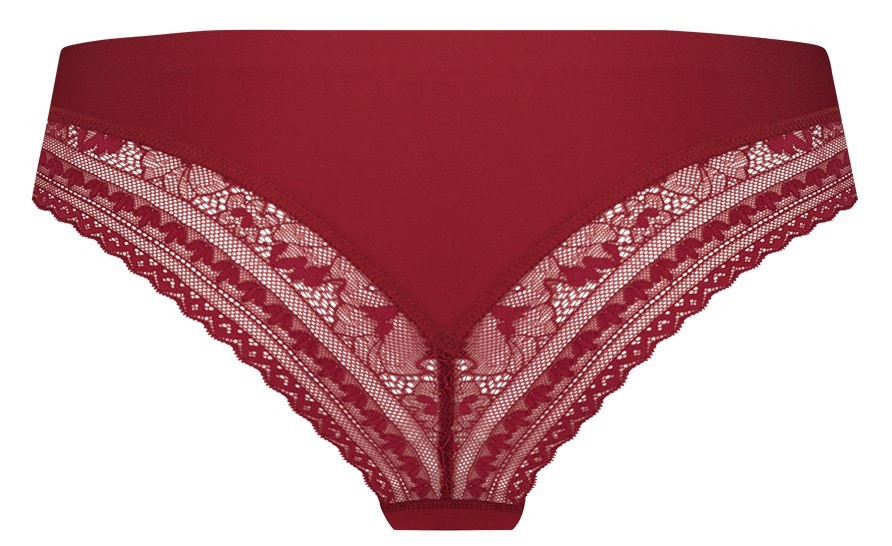 Dames Brazillian Lace Beet Red